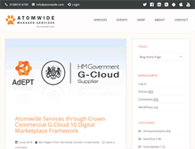 Tablet Screenshot of blog.atomwide.com